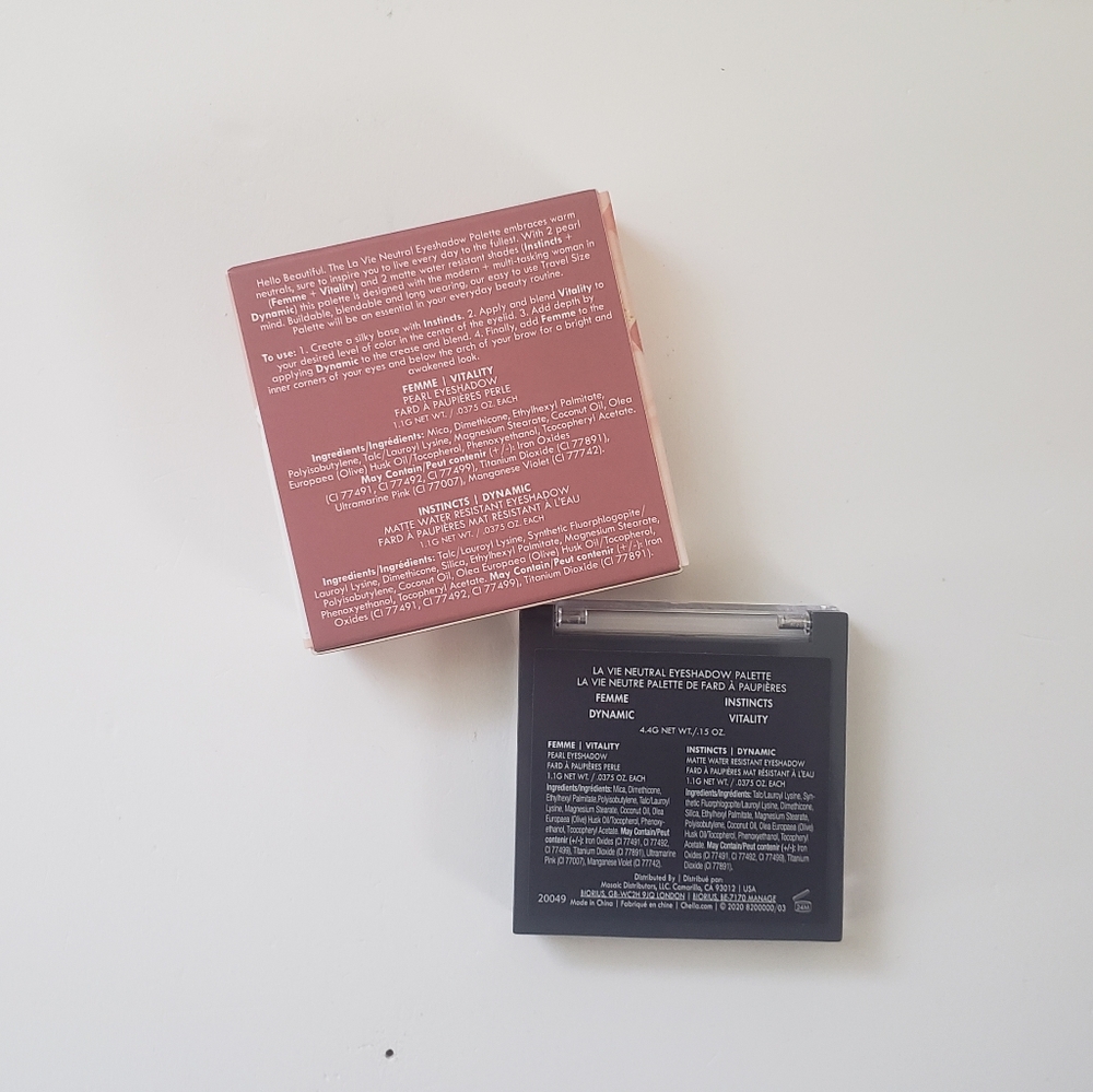 🐢2/$15 Chella La Vie Neutral Eyeshadow Palette - Picture 2 of 8